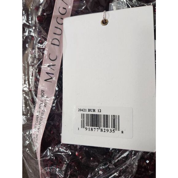 Mac Duggal  Embroidered High Neck Sleeveless Dress. $798. Size 12. H - Picture 5 of 5